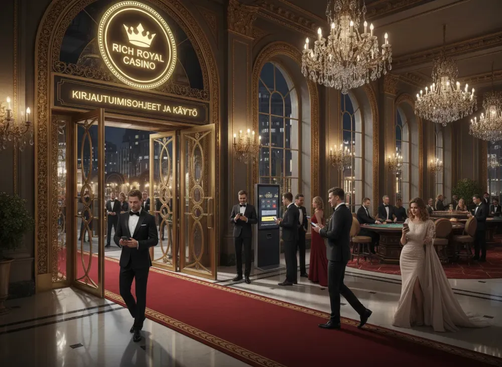 Rich royal casino login kirjautumisohje pelaajille
